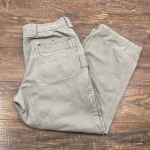 Duluth‎ Trading Pant Men 34(32) x 28(26) Tan Khaki Flex Fire Hose Cargo Relaxed